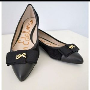 Sam Edelman Lizzy black bow tie flats 8